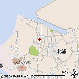 岡山県岡山市南区北浦301周辺の地図