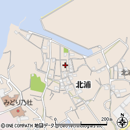 岡山県岡山市南区北浦372周辺の地図