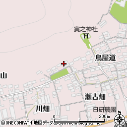 愛知県田原市堀切町鳥屋道44-7周辺の地図