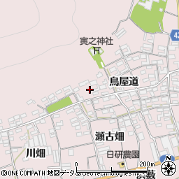 愛知県田原市堀切町鳥屋道46周辺の地図