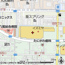 ドトールコーヒーショップ イズミヤ八尾店周辺の地図