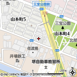 クボタアルファコート堺周辺の地図