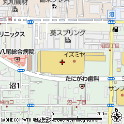 １００円ショップセリア　イズミヤショッピングセンター八尾店周辺の地図