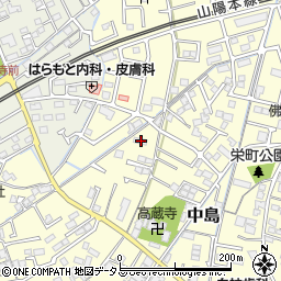 岡山県倉敷市中島167周辺の地図