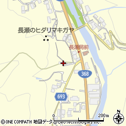 三重県名張市長瀬1453周辺の地図