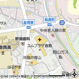西松屋コムプラザ倉敷市役所北店周辺の地図