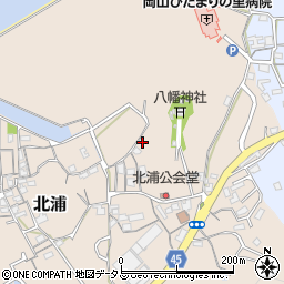 岡山県岡山市南区北浦895周辺の地図