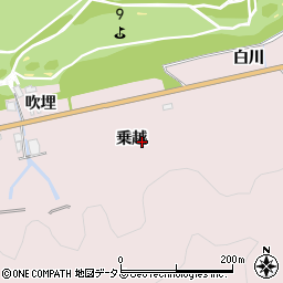 愛知県田原市伊良湖町乗越周辺の地図