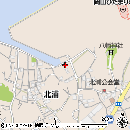 岡山県岡山市南区北浦425周辺の地図