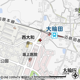 大輪田駅周辺の地図