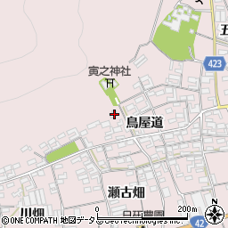 愛知県田原市堀切町鳥屋道39-1周辺の地図