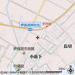 愛知県田原市伊良湖町渡川周辺の地図