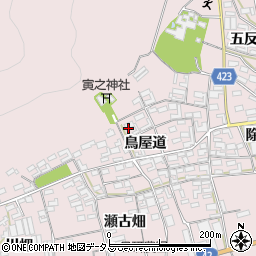 愛知県田原市堀切町鳥屋道37-6周辺の地図