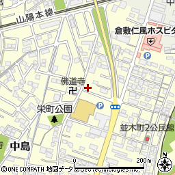 岡山県倉敷市中島2322周辺の地図