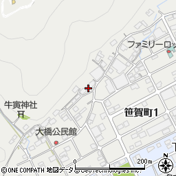 岡山県井原市笹賀町1630周辺の地図
