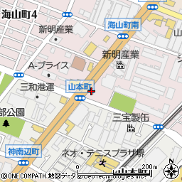 ラーメン魁力屋 堺海山町店周辺の地図