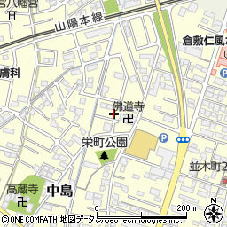 岡山県倉敷市中島24周辺の地図