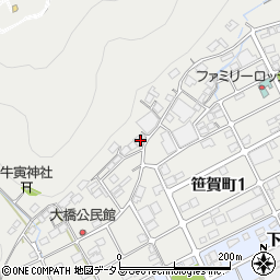 岡山県井原市笹賀町1629周辺の地図