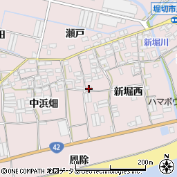 愛知県田原市堀切町新堀西100周辺の地図