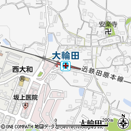 奈良県北葛城郡河合町周辺の地図