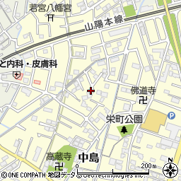 岡山県倉敷市中島174周辺の地図