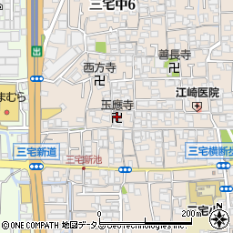 玉応寺周辺の地図