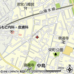 岡山県倉敷市中島173周辺の地図