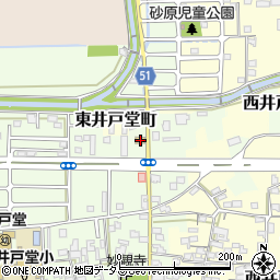 ファミリーマート天理井戸堂店周辺の地図