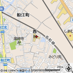 松阪市立　西保育園周辺の地図