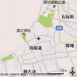 愛知県田原市堀切町鳥屋道周辺の地図