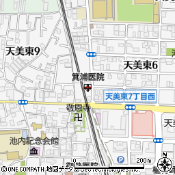 箕浦医院周辺の地図