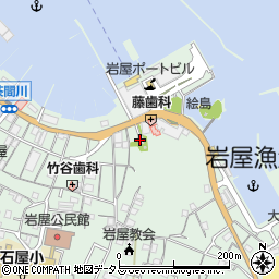 岩屋恵比須神社周辺の地図
