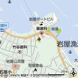 岩屋恵比須神社周辺の地図