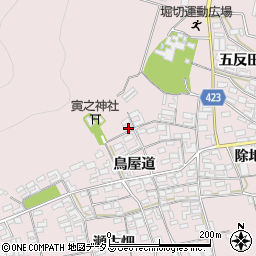 愛知県田原市堀切町鳥屋道37-4周辺の地図