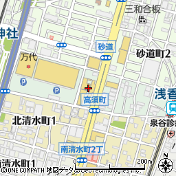 大阪府堺市堺区高須町周辺の地図