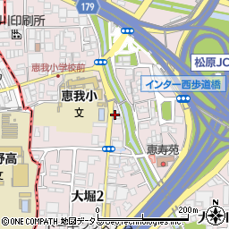 ＪＡ大阪中河内恵我周辺の地図
