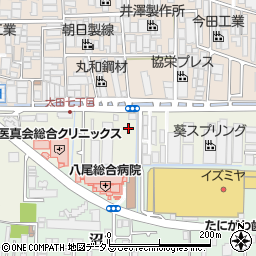 大阪府八尾市太田7丁目36-1周辺の地図