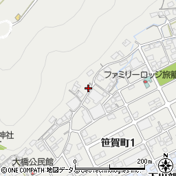 岡山県井原市笹賀町1603周辺の地図
