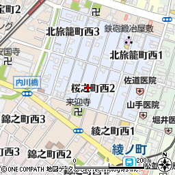 大阪府堺市堺区桜之町西2丁周辺の地図