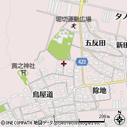 愛知県田原市堀切町鳥屋道23-1周辺の地図