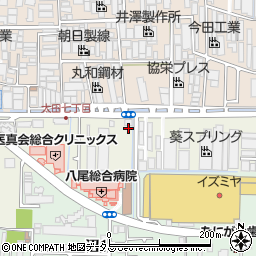 大阪府八尾市太田7丁目36周辺の地図