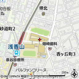 関西大学　堺キャンパス周辺の地図
