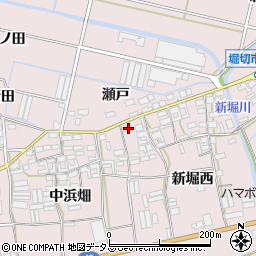 愛知県田原市堀切町新堀西111周辺の地図