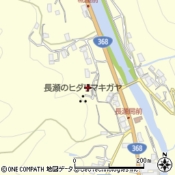 三重県名張市長瀬1484周辺の地図