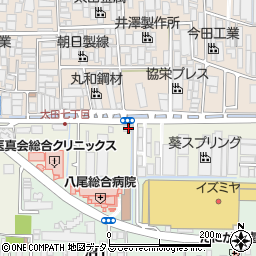大阪府八尾市太田7丁目36-3周辺の地図