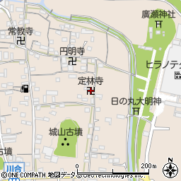 定林寺周辺の地図