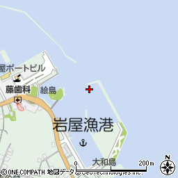 絵島周辺の地図