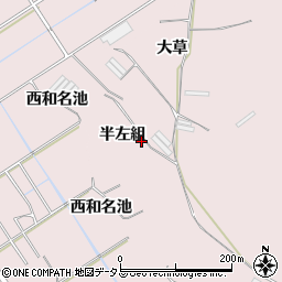 愛知県田原市堀切町半左組周辺の地図