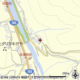 三重県名張市長瀬636周辺の地図