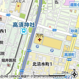 西松屋コーナン堺高須店周辺の地図
